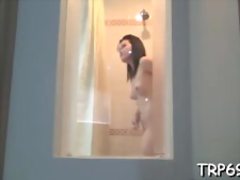 Solo girl shows off her curves