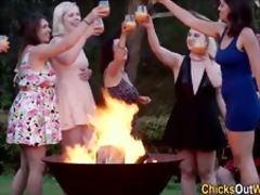 Aussie lesbians partying