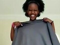 Uganda girl shows her pussy
