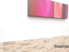Lingerie tranny toying ts ass solo