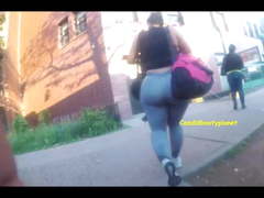 Huge Candid Basketball Mega Booty Latina in Leggings