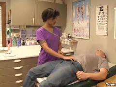 Sexy nurse cum extraction