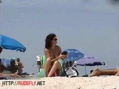 Hot hippie nudist chicks beach voyeur vid